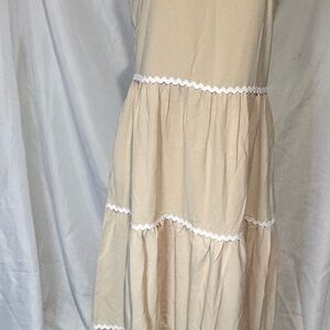 Elegant Cream Maxi Dress